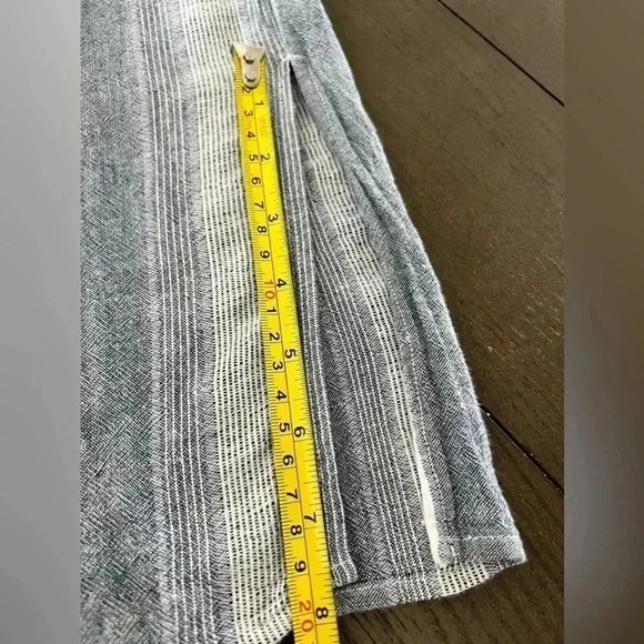 Cloth & Stone women’s sleeveless striped Linen Blend Cropped Jumpsuit Size S - Picture 12 of 16